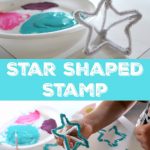 Star Shaped Stamp for Kids to Paint and create with and create something special for someone who SHINES bright in their life.
