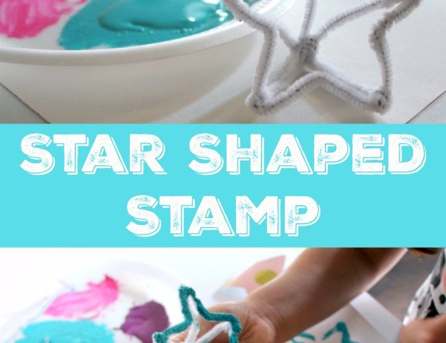 Star Shaped Stamp for Kids to Paint and create with and create something special for someone who SHINES bright in their life.