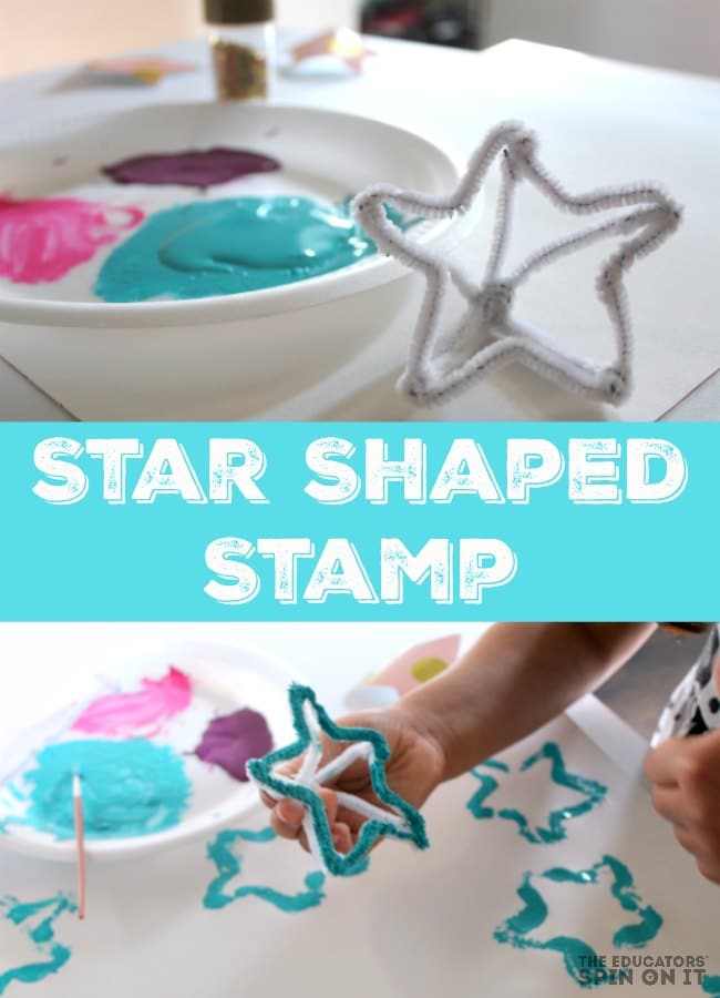 Star Shaped Stamp for Kids to Paint and create with and create something special for someone who SHINES bright in their life.