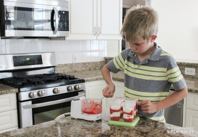 Cat and the Hat inspired 2 Ingredient Popsicles for kids to make and eat!