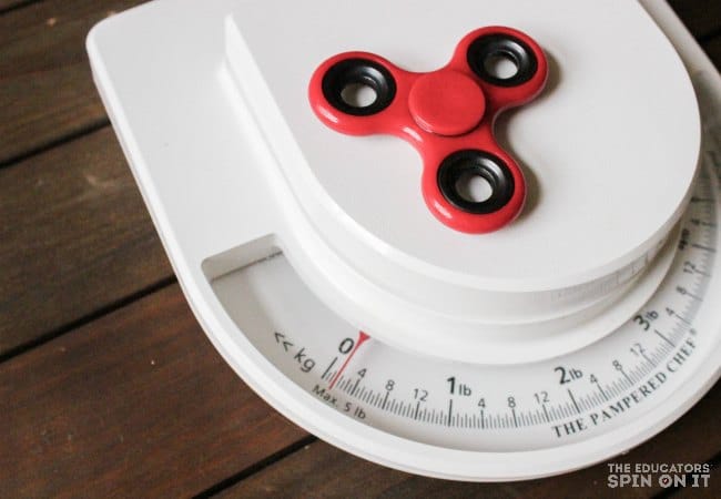 How much does your fidgt spinner weight? Fidget spinner on kitchen scale.