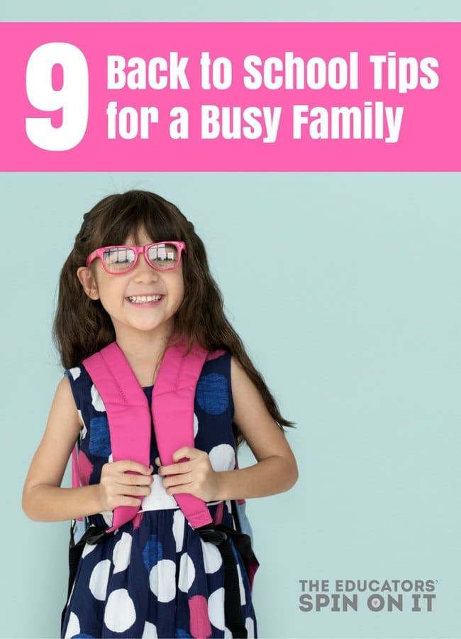 Back to School Tips for a Busy Family