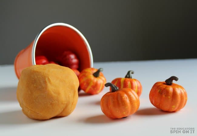 Five Little Pumpkin STEM Activity with Pumpkin Playdough