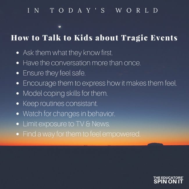 How to Talk to Kids About Tragic Evetns