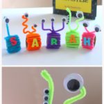 Monster Themed Name Craft for Preschoolers