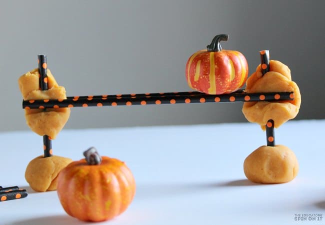 STEM Activity with Pumpkins for Five Little Pumpkins for Preschoolers