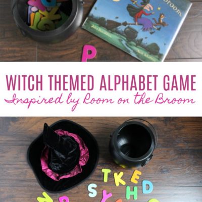 Witch Themed Alphabet Hide and Seek Game