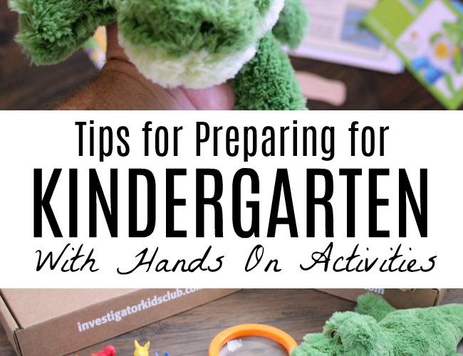 Tips for Preparing for Kindergarten with Hands On Activities