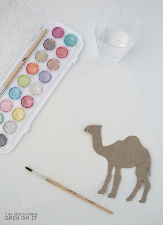 Camel Water Color Art Project for Kids