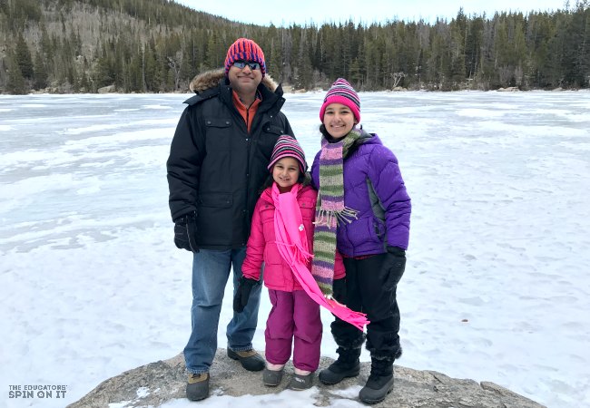 Family at Frozen Lakes at Rocky Mountain National Park in Colorado - Kim Vij