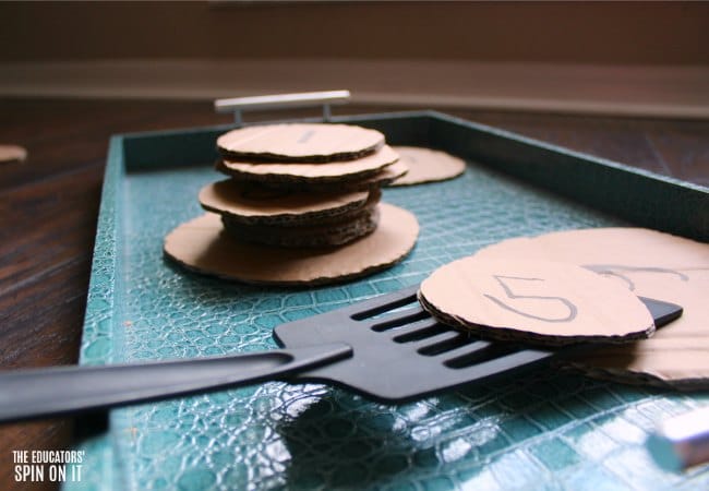 Pancake Math Activity for Preschoolers Inspired by If You Give a Pig a Pancake