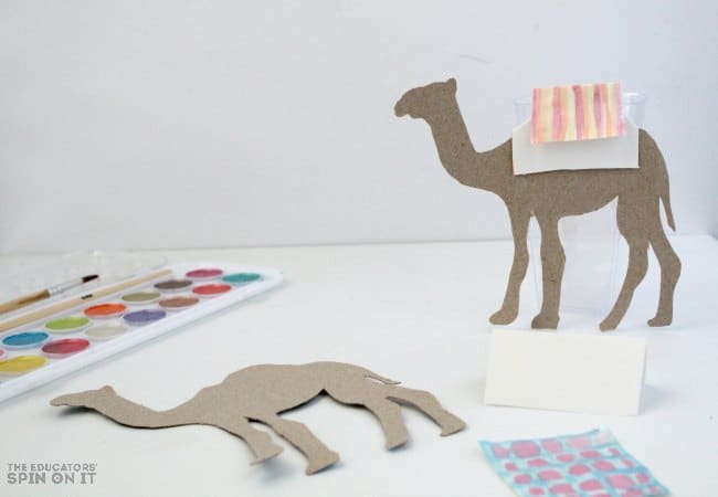 Racing Camel Art Project for Kids with Recycled Cardboard