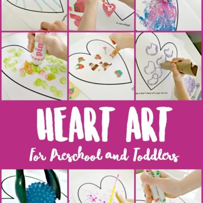 Heart Art for Preschool and Toddlers