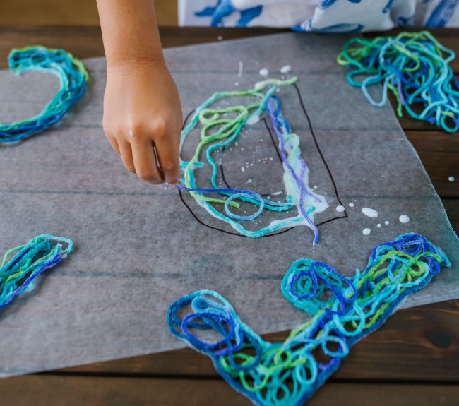 How to Make String Letters for Alphabet Game with Kids