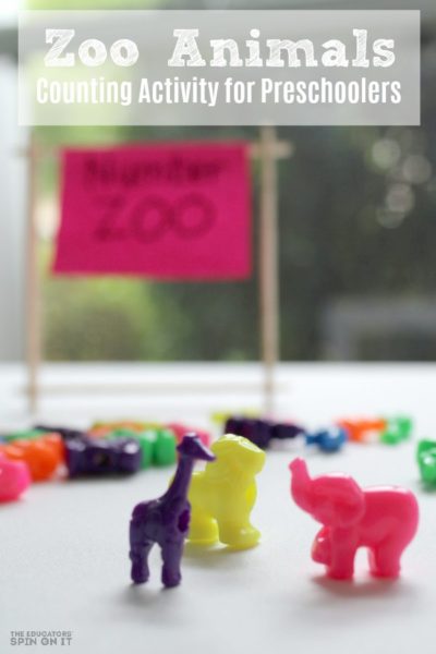 Zoo Animal Counting Activity for Preschoolers