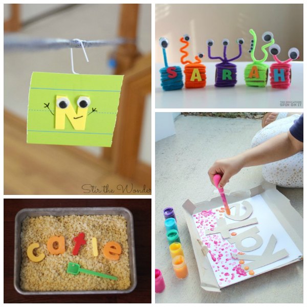 Letter Activities for learning Name Recognition for Preschoolers and Toddlers