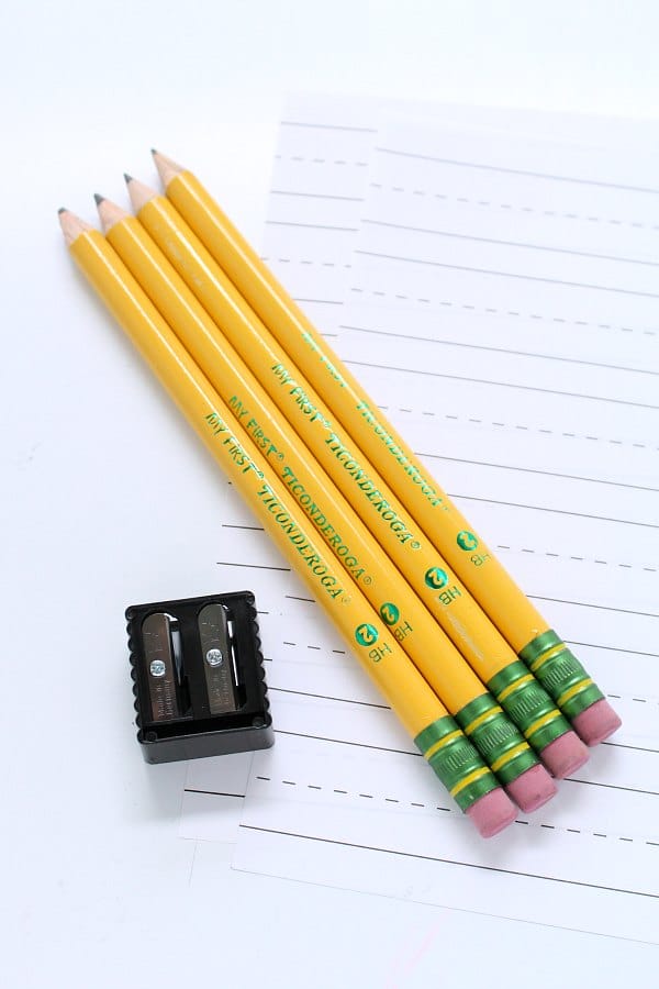 thick number 2 pencils