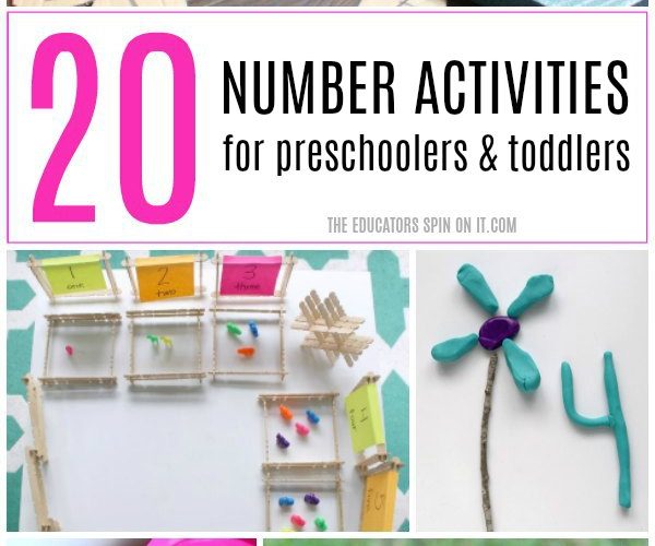 20 Number Activities for preschoolers and toddlers