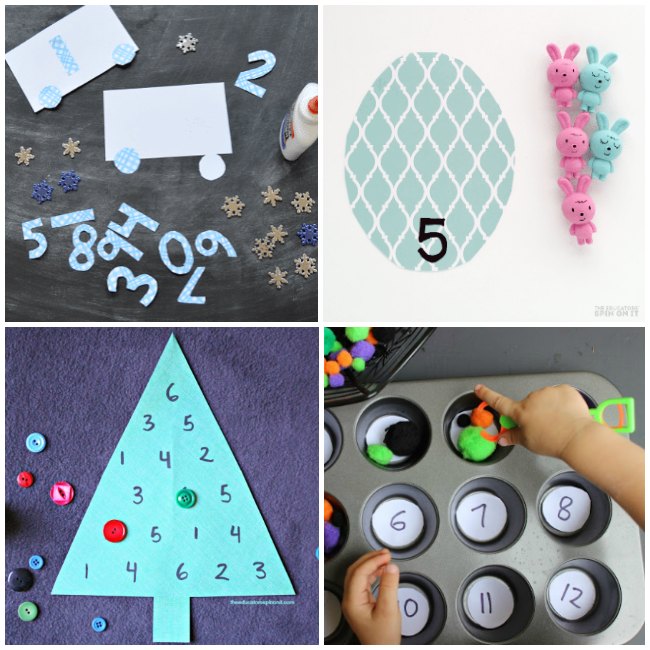 Seasonal Themed Math Games for Preschoolers