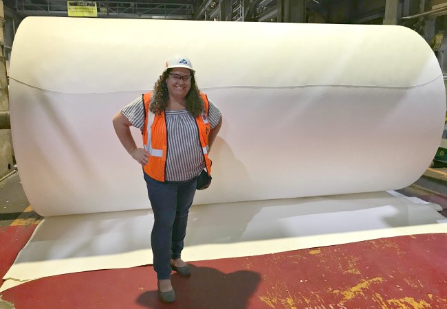 Large Cellulose Roll at Georgia-Pacific Foley Cellulose in Perry Florida