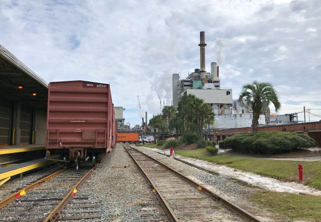 Train Transportation for Georgia-Pacific Cellulose in Perry, Florida