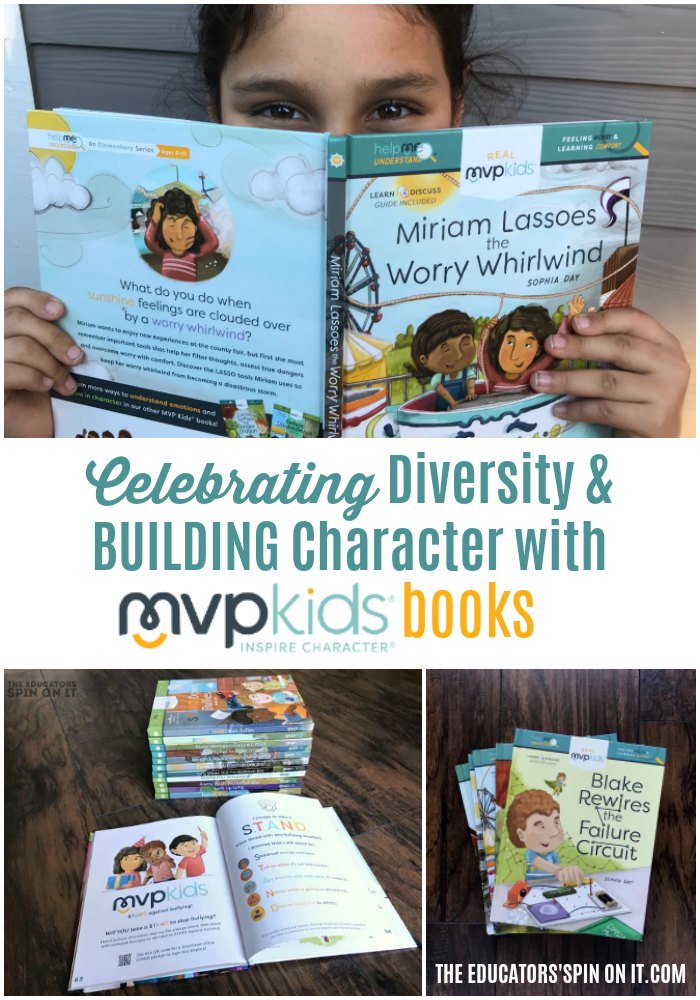 Child holding book from MVPKIDS BOOKS to celebrate diversity and build character