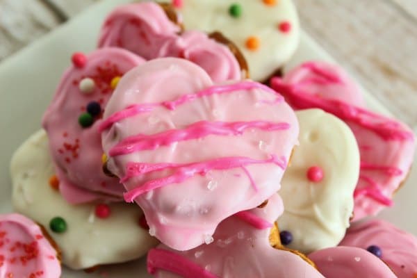 Valentine's Day Heart Shaped Pretzel Candy Treat