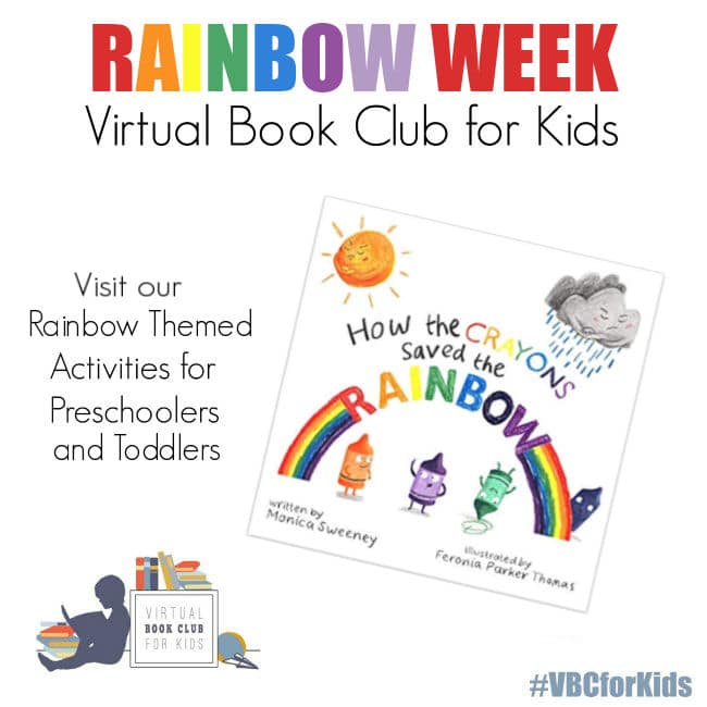 Rainbow Themed Activities for Preschoolers and Toddlers from Virtual Book Club for Kids