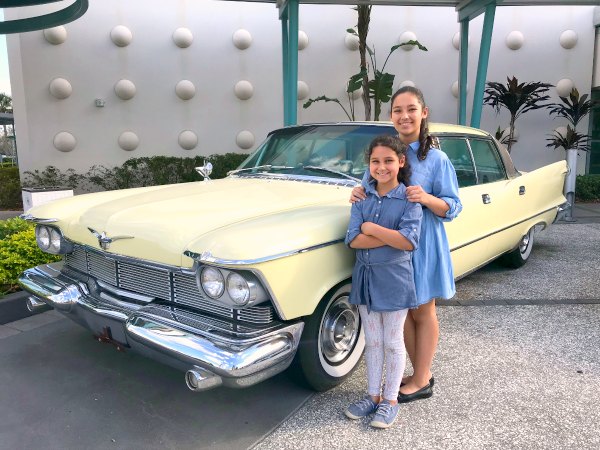 Retro Cars at Cabana Bay Beach Resort in Orlando, Florida