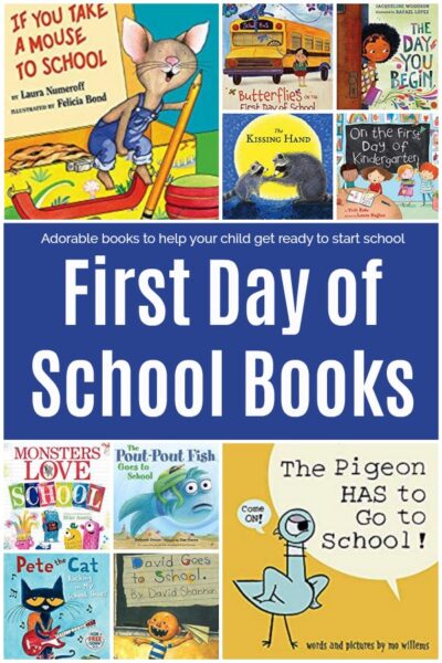 Featured books for the first day of school books.