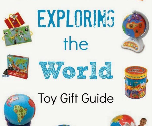 Featured toys about the world for kids with globes, puzzles, games and more.