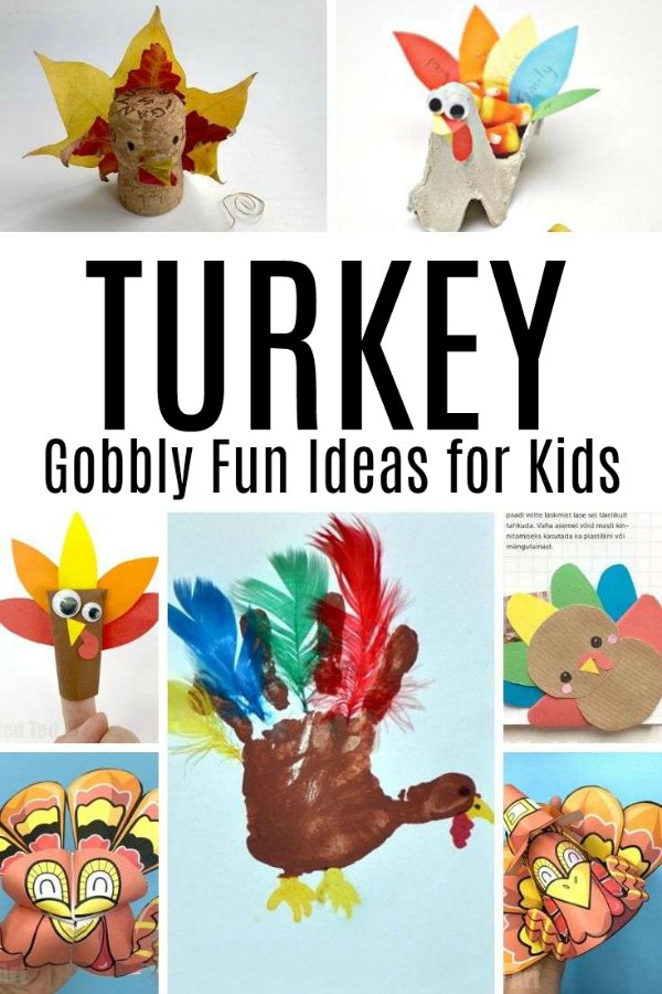 Gobbly Fun Turkey Crafts for Kids