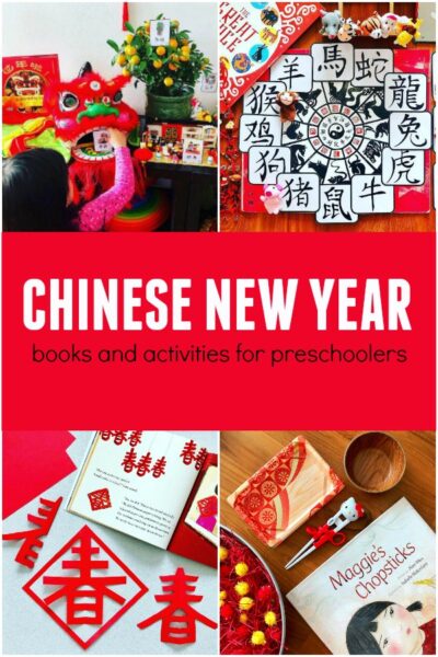 Collection of Chinese New Year Activities for Kids with with boos and activities