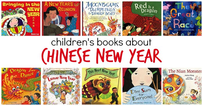 Book covers featuring children's book about Chinese New Year