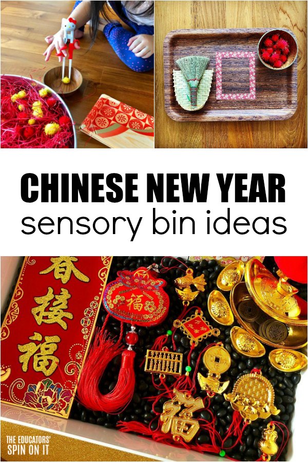 Collection of Chinese New Year Sensory Bin Ideas