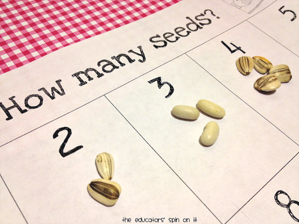 The Tiny Seed Printable Activity for Seed Sorting and Math Activity