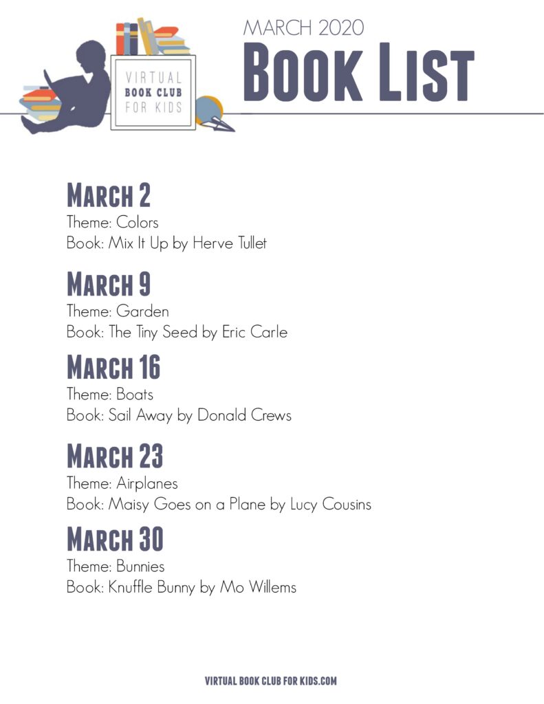 Printable March Books for Preschoolers List 