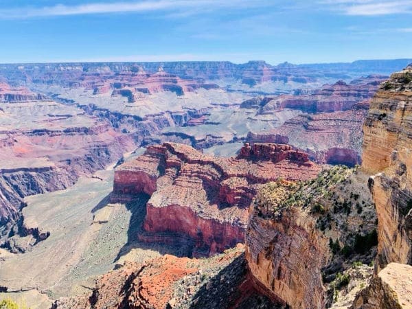 View of grand canyon as part of virtual tour for kid