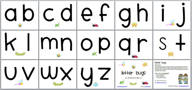 Letter Bugs Busy Bag - The Educators' Spin On It