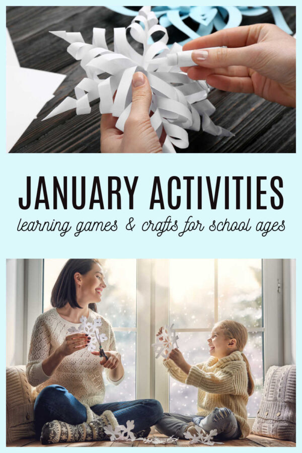Planning january activities and games for after school