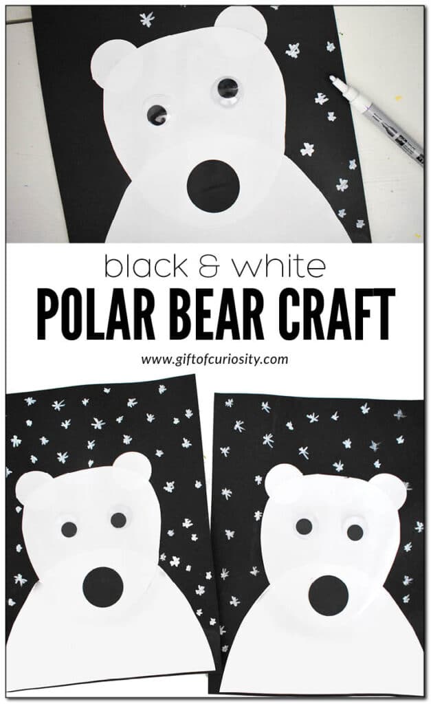 Black and White Polar Bear Craft