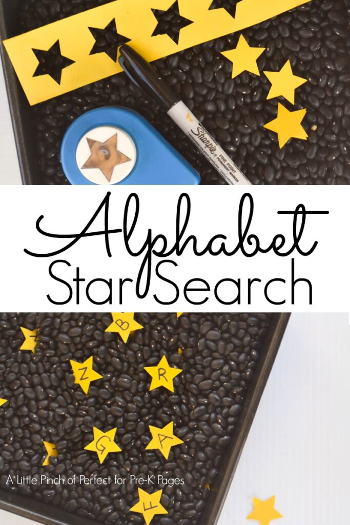 Alphabet-Star-Search-Sensory-Play_A-Little-Pinch-of-Perfect-3b - The Educators' Spin On It Alphabet Star Search Sensory Play