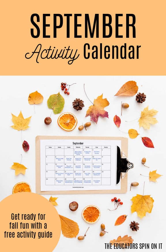 September Activity Calendar for Kids