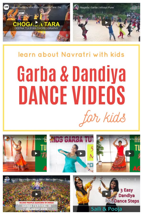 Garba and Dandiya Dance Videos for Kids for Navratri Activities for Kids 