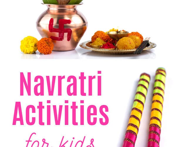 Navratri Activities for Kids with crafts, books and videos to learn about the festival