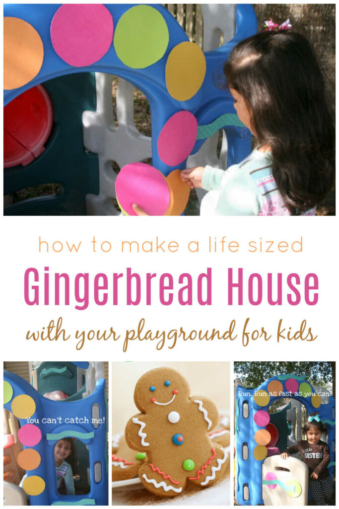 How to Make Life Sized Gingerbread House with Kids