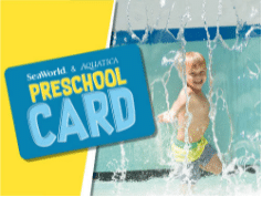 SeaWorld Free Admission Preschool card