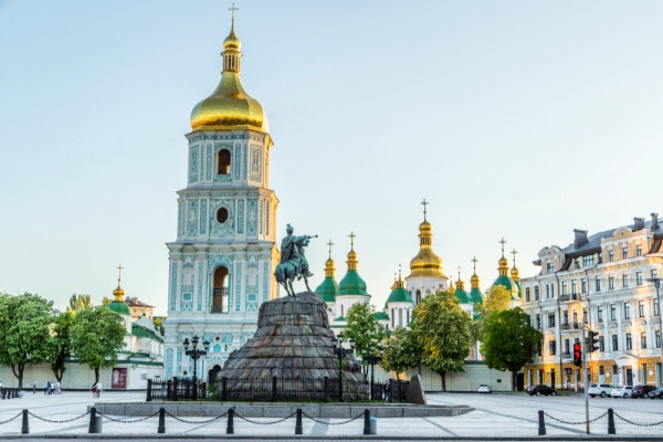 St. Sophia square in Kyiv, Ukraine