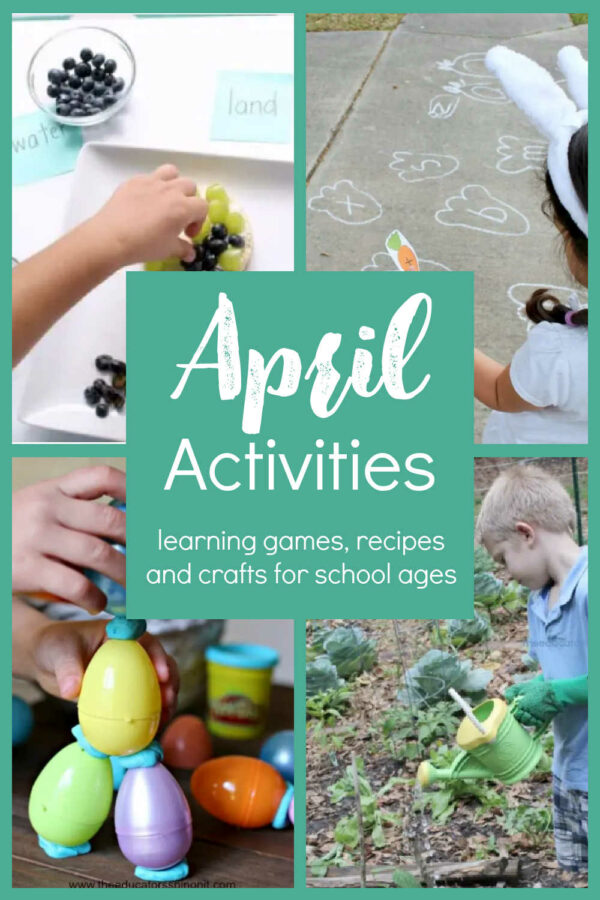 April Activities for Kids After School {Free Activity Calendar}