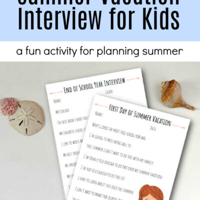 First Day of Summer Vacation Interview for Kids